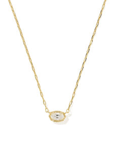 Mini Elisa Luxe Gold Pendant Necklace