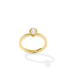Mini Elyse Luxe Gold Band Ring