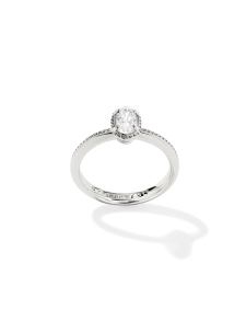 Mini Elyse Luxe Silver Band Ring