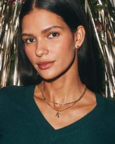 Bubble Letter Short Pendant Necklace