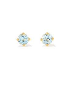 Maisie 18k Yellow Gold Vermeil March Stud Earrings
