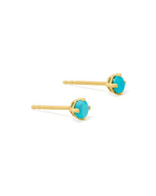 Maisie 18k Yellow Gold Vermeil December Stud Earrings