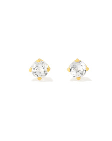 Maisie 18k Yellow Gold Vermeil April Stud Earrings