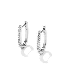 Lyla Silver Huggie Earrings