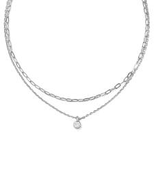 Lyla Silver Multi Strand Necklace