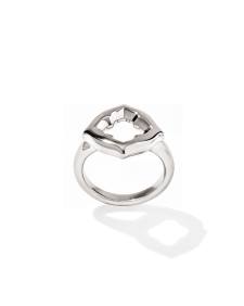 Dira Open Frame Sterling Silver Cocktail Ring