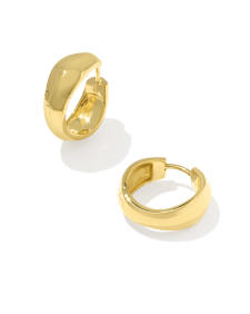 Alani 18k Gold Vermeil Metal Huggie Earrings