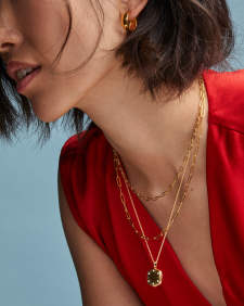 Alani 18k Gold Vermeil Metal Huggie Earrings