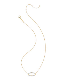 0.26 ct Lab Grown White Diamond Astrid 14k Yellow Gold Short Pendant 