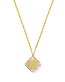 Ashby 18k Gold Vermeil Pendant Necklace in White Topaz