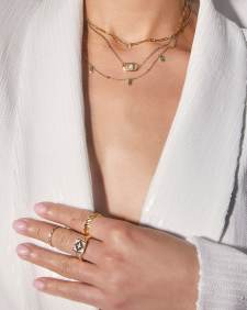 Tyler Wide Band Ring in 18k Gold Vermeil