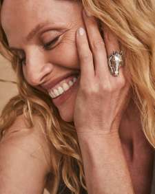 Beau Cocktail Ring in Vintage Silver