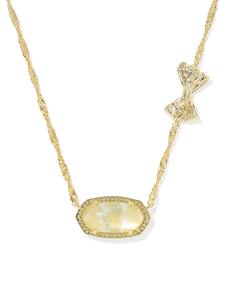 Kendra Scott x LoveShackFancy Bow Gold Elisa Necklace 