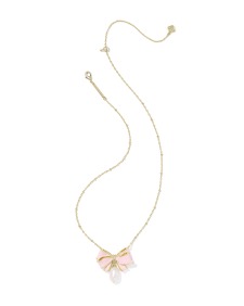 Kendra Scott x LoveShackFancy Pearl Bow Necklace 