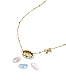 Kendra Scott x LoveShackFancy Elisa Color Bar® Gold Locket Necklace Gift Set