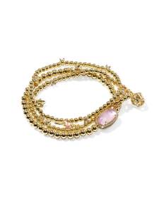 Kendra Scott x LoveShackFancy Grayson Gold Stretch Bracelet Set