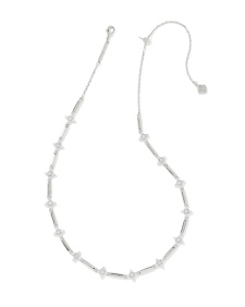 Holland Silver Strand Necklace in White CZ