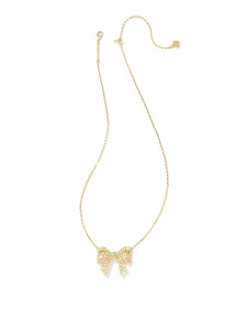 Krista Bow Short Pendant Necklace