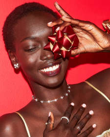 Holland Silver Strand Necklace in White CZ