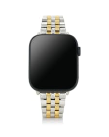 Alex Two Tone Stainless Steel 5 Link Watch Band in Sparkle