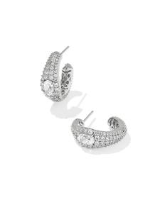 Bella Silver Hoop Earrings