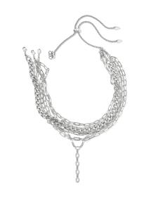 Bella Silver Statement Necklace