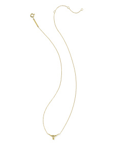 Diamond Accent 14k Yellow Gold Longhorn Necklace in White Diamond