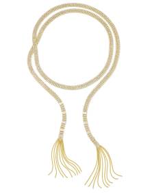 Dolly Parton x Kendra Scott Gold Statement Wrap Necklace in White CZ