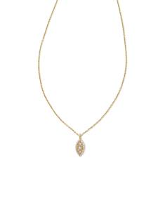 0.15 ct Vivianne 14k Yellow Gold Pendant Necklace in White Diamond