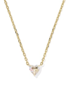 Ayla Heart Gold Short Pendant Necklace