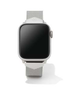 Mia Mesh Watch Band in Silver Stainless Steel
