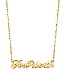 Fort Worth Pendant Necklace in 18k Gold Vermeil