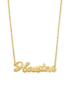 Houston Pendant Necklace in 18k Gold Vermeil