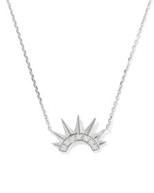 Crown Sterling Silver Short Pendant
