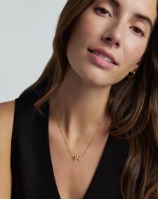 Crown 18k Yellow Gold Vermeil Short Pendant