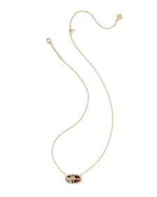 Elisa Bow Gold Short Pendant Necklace 