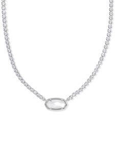 Elisa Silver Tennis Necklace 