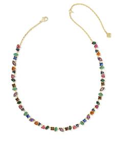 Isabelle Gold Tennis Necklace 