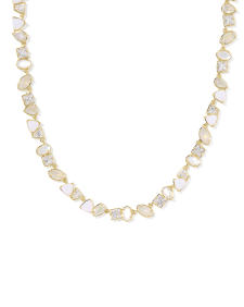 Isabelle Gold Tennis Necklace 
