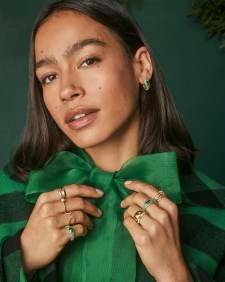 0.12 ct Sophee 14k Yellow Gold Open Frame Ring 