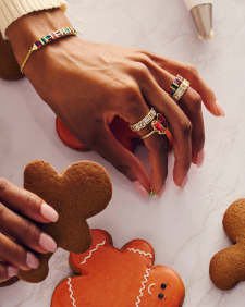 Haley Bow Gold Band Ring 