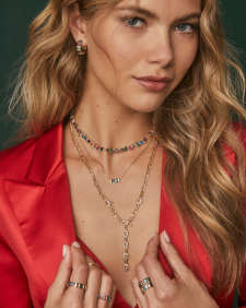 Jamie Gold Short Pendant Necklace 