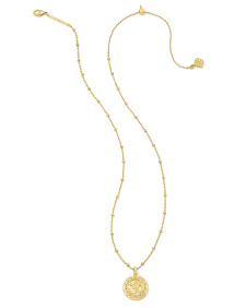 Om Coin Short Pendant Necklace 