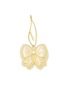Haley Bow Gold Ornament