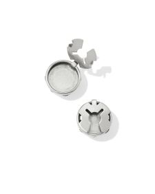 Ansel Rose Vintage Silver Button Cover Set of 5