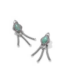 Abbie Oxidized Sterling Silver Fringe Convertible Drop Earrings