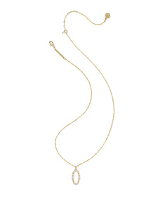 Essie Pave Gold Short Pendant Necklace