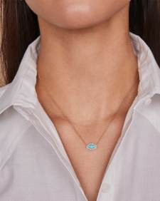 Abbie 14k Yellow Gold Short Pendant Necklace 