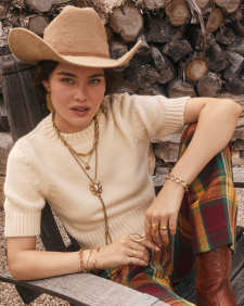 Noble Horseshoe Link and Chain Bracelet 