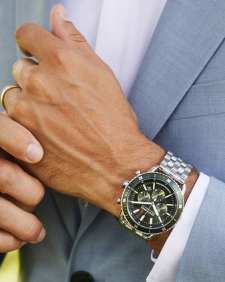 Beck Stainless Steel 44mm Chronograph Watch in Green